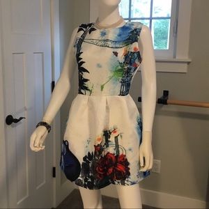 CRFS Dress “Guitars & Roses” NWT size Large